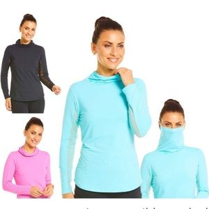 Ibkul Long Sleeve Mock Neck Shirt